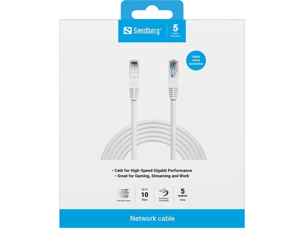 Sandberg Omrežni kabel UTP CAT6 5 m