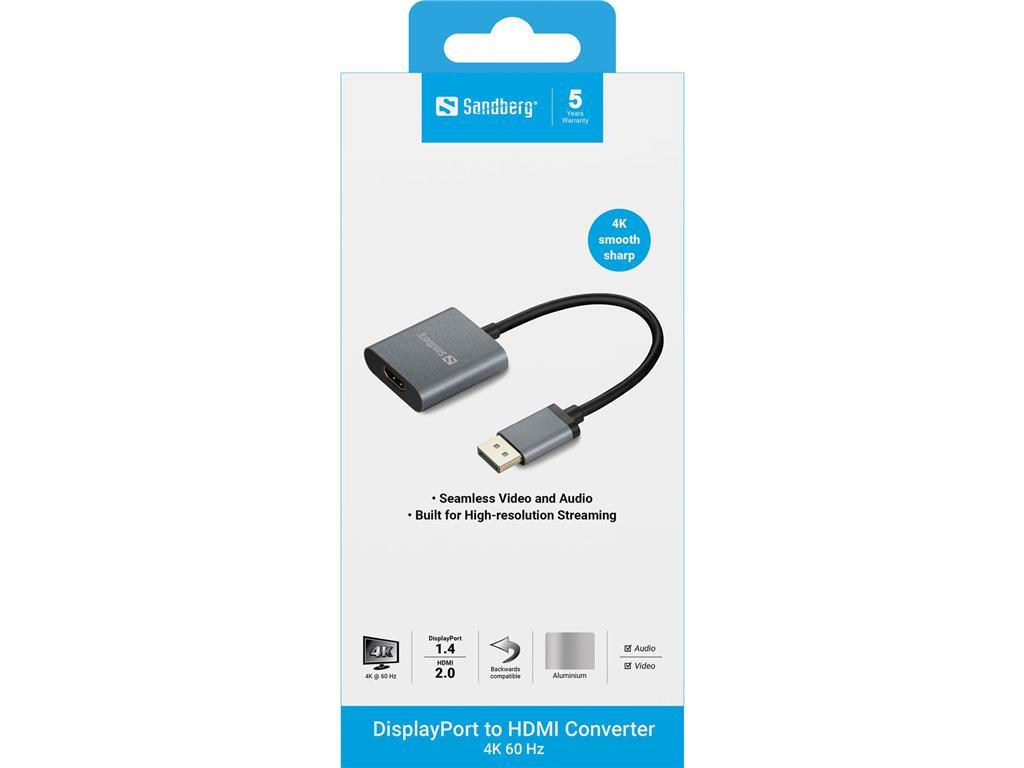 Sandberg Sandberg DisplayPort 1.4 na HDMI 2.0 4K