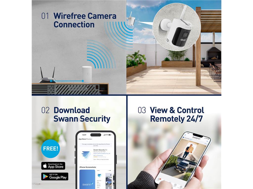 Swann Sigurnosna kamera Allsecure 4K, bežična