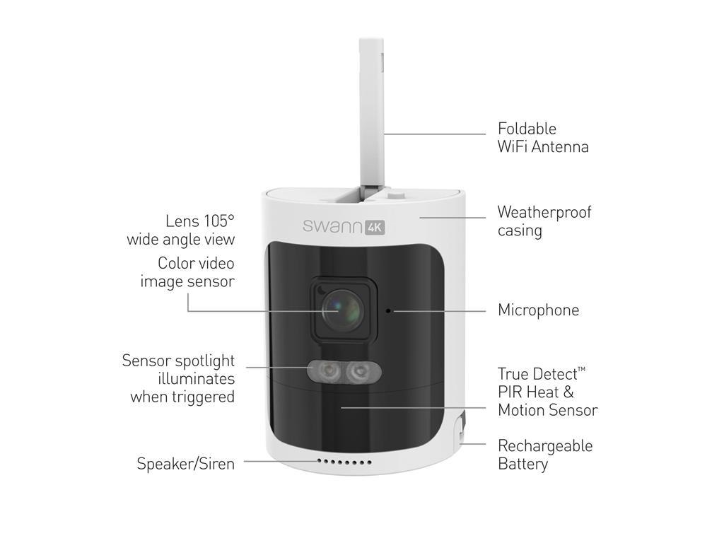 Swann Sigurnosna kamera Allsecure 4K, bežična
