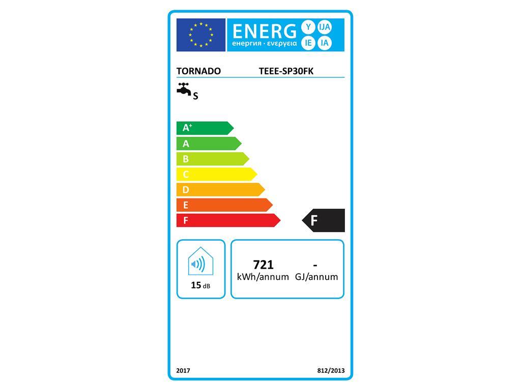 Tornado Grelnik vode - bojler 30L, 1500W