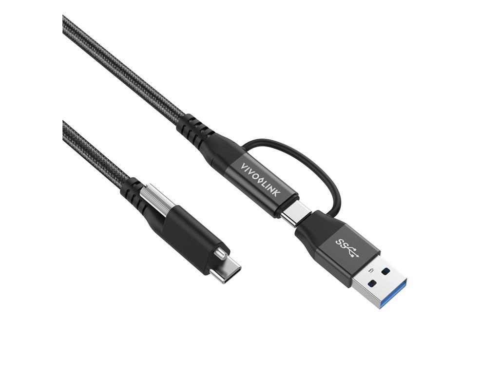 Vivolink Kabel USB C-C z USB-A adapterjem 1,5m