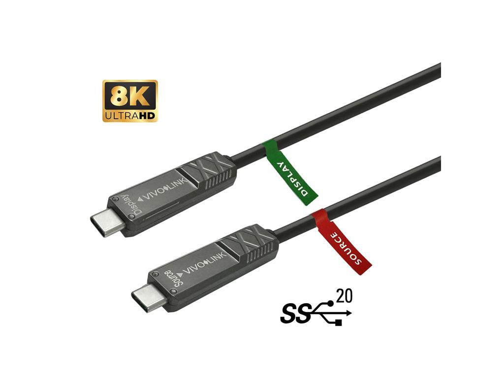 Vivolink Optični kabel USB C-C 2.0, 15m
