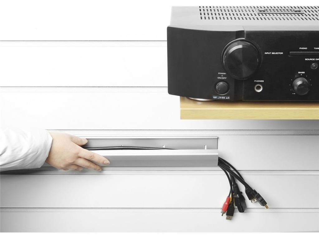 Vivolink Aluminijast kanal za kable srebrn