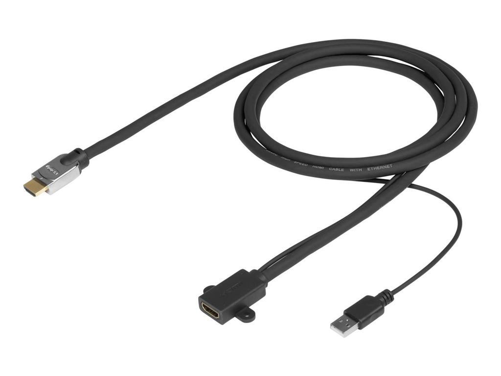 Vivolink Pro HDMI kabel M/F z USB napajanjem, 5m