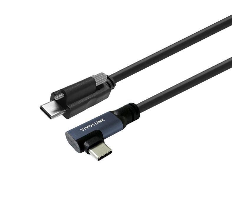 Vivolink Kabel USB C-C z vijakom, kotni 6m