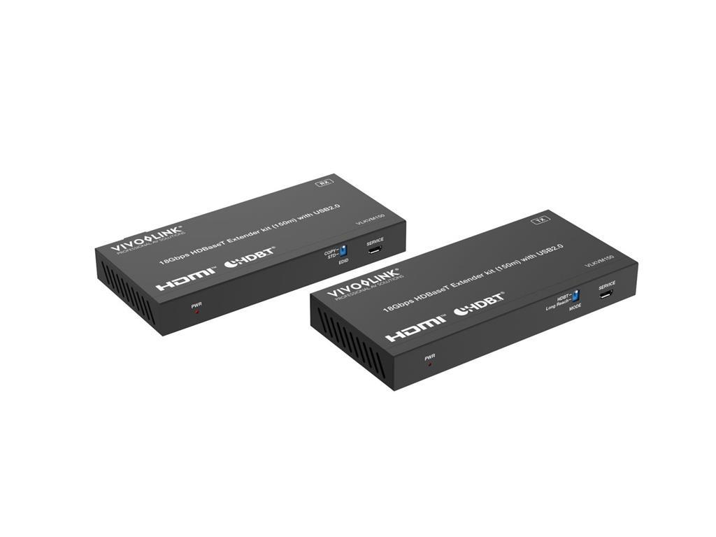 Vivolink 18Gbps HDBaseT KVM komplet +USB 2.0 150m