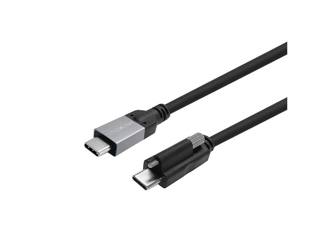 Vivolink USB C-C z vijakom, 9m