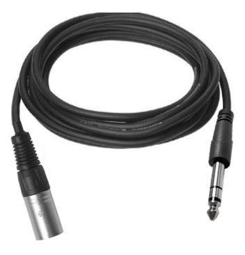 Vivolink Kabel XLR M na stereo Jack 6.35mm 1m